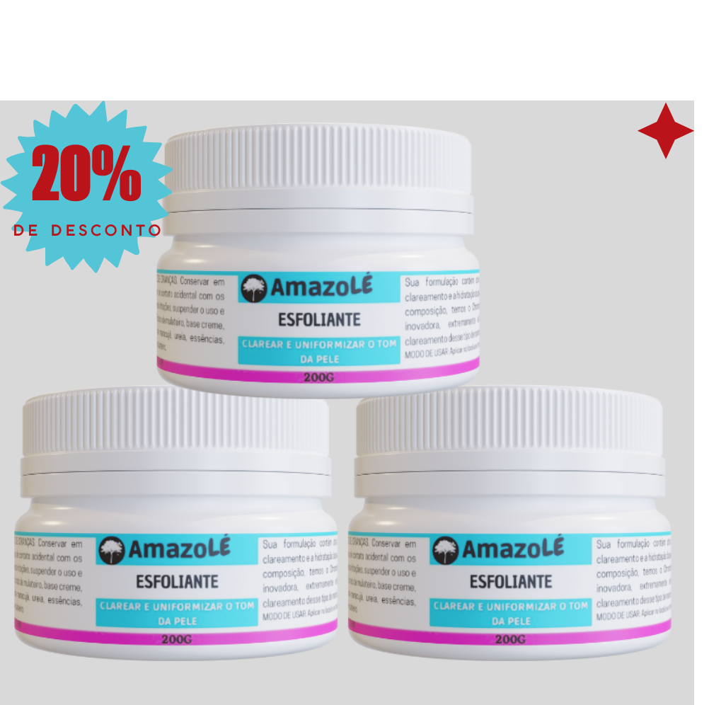 Kit Clareador + Esfoliante Amazolé